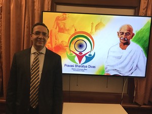 Ambassador Ajit Gupte at PBD 2018 Denmark